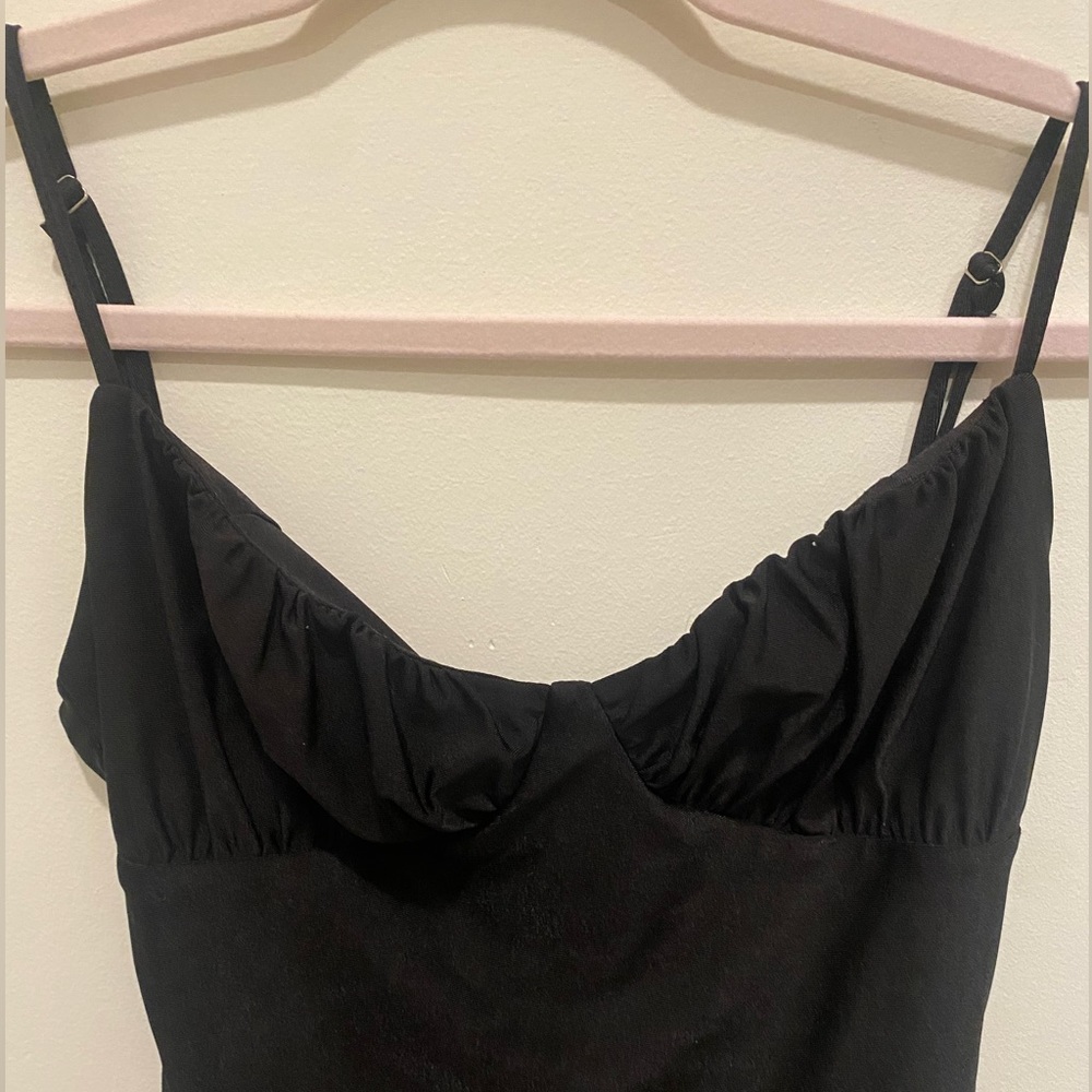 Tiger mist bodysuit. Balconette style without padding. medium.